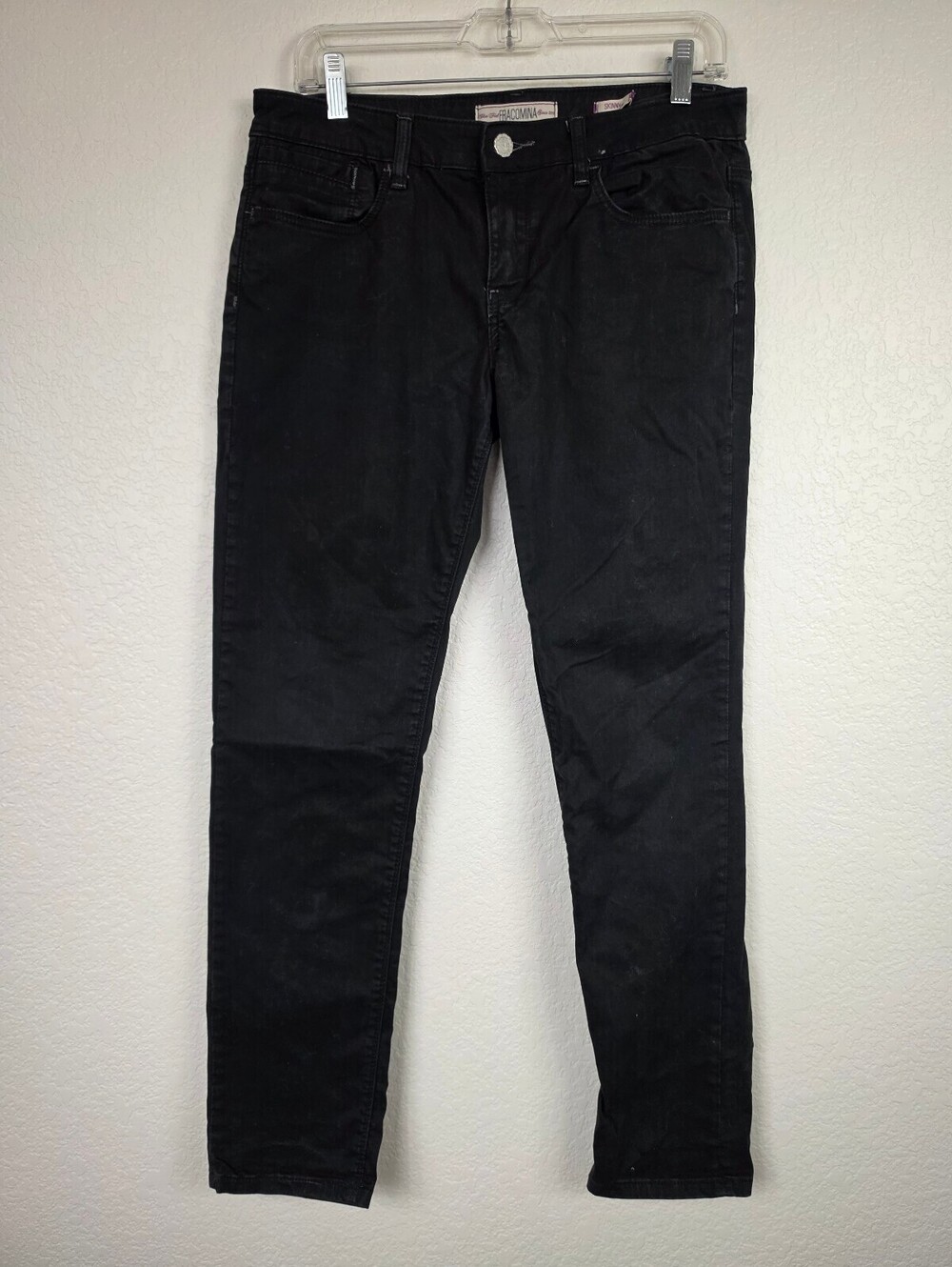 Fracomina Black Skinny Jeans Size 29 Cotton Spandex Blend
